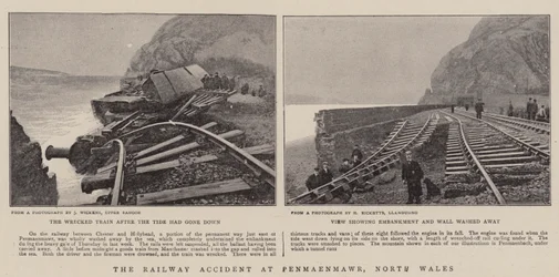 Das Eisenbahnunglück in Penmaenmawr, Nordwales