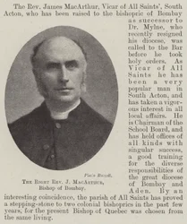 Der Right Reverend J. MacArthur, Bischof von Bombay