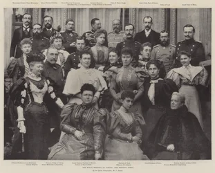 Die königliche Hochzeit in Coburg, die Hochzeitsgesellschaft