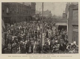 Die Transvaal-Krise, die Auswirkungen der Kriegspanik auf Johannesburg