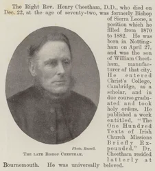 Der verstorbene Bischof Cheetham