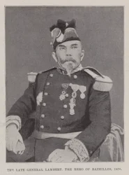 Der verstorbene General Lambert, der Held von Bazeilles, 1870