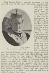 Die verstorbene Lady Louisa Tighe