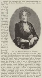 Die verstorbene Maria, Marchioness von Ailesbury