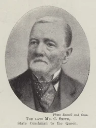 Der verstorbene Mr C Smith, Staatskutscher der Königin