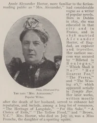 Die verstorbene Mrs Alexander, beliebte Schriftstellerin