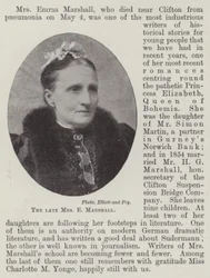 Die verstorbene Frau E. Marshall
