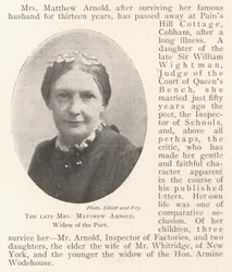 Die verstorbene Mrs. Matthew Arnold, Witwe des Dichters