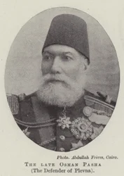 Der verstorbene Osman Pascha, der Verteidiger von Plewna