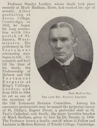 Der verstorbene Reverend Stanley Leathes