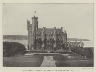 Thurso Castle, Caithness, der Sitz von Sir John Sinclair, Baronet