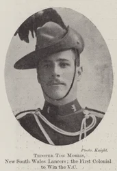 Reiter Tom Morris, New South Wales Lancers; der erste Kolonial, der das VC gewann