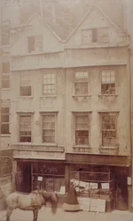 Ansicht von Goodwins Coffee House, Aldersgate Street, ca. 1880
