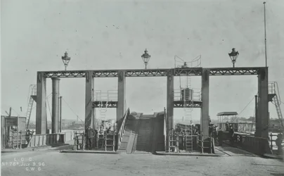 Ansicht der Woolwich Ferry, 1896