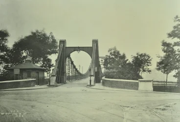 Ansicht der alten Lambeth Bridge, 1897
