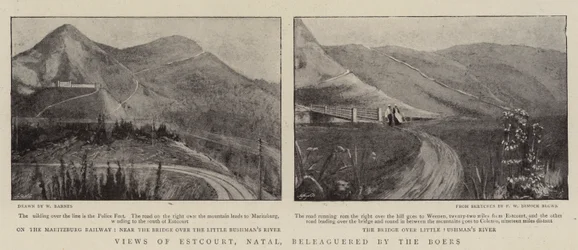 Ansichten von Estcourt, Natal, belagert von den Buren