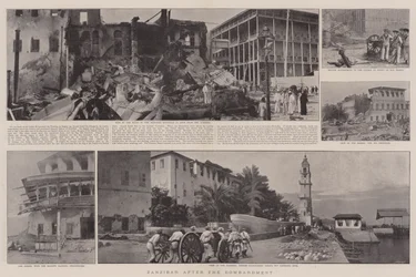 Sansibar nach dem Bombardement