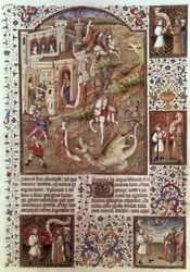 St. Georg tötet Drachen