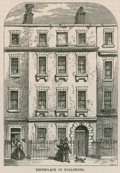 28 Dean Street, Soho, London, Geburtsort des Künstlers Joseph Nollekens