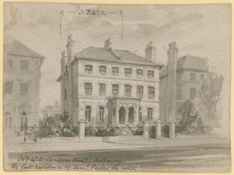 420 Camden Road, Holloway, die letzte Residenz von Samuel Phelps, dem Schauspieler