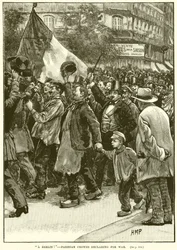 Nach Berlin! - Pariser Menschenmengen erklären den Krieg