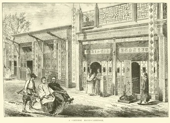 Eine chinesische Handkutsche