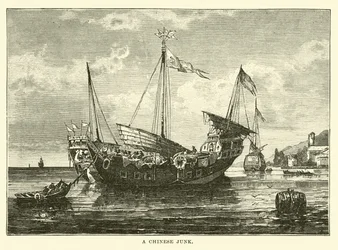 Eine chinesische Dschunke