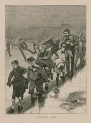 Eine Londoner Rutschbahn