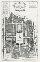 Eine Karte der Pfarrei St. Pauls Covent Garden aus der letzten Vermessung