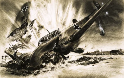 Eine Messerschmitt landet not