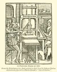 Eine Druckpresse von 1498