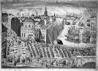 Aussicht auf die Stadt Havanna, eingenommen vom Earl of Albemarle und Sir George Pocock am 13. August 1762