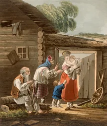 Eine russische Bauernfamilie, 1823