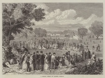 Ein Schulfest auf Barnes Common