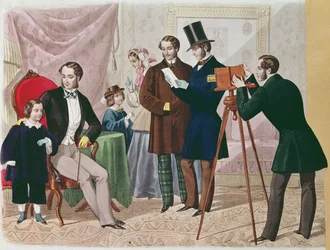 Ein Besuch beim Fotografen, 1857