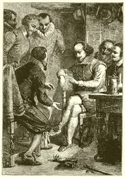 Ein Wortgefecht zwischen Shakespeare und Ben Jonson