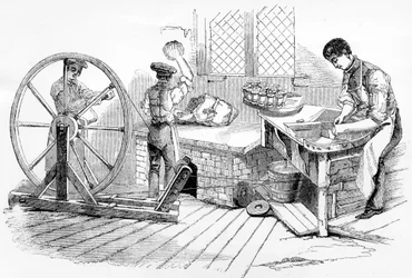 Ein Tag in den Royal Porcelain Works, Worcester, 1843
