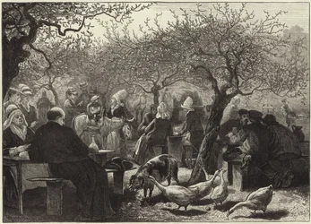 Ein Festtag in der Normandie nach der Apfelernte