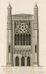 Eine geometrische Ansicht des Ostendes der St. Stephens Kapelle