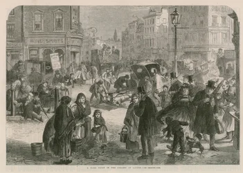 Ein harter Frost in den Straßen von London
