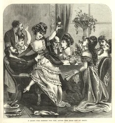 Ein ruhiges Sekt-Dinner für zehn nach dem Gold Cup in Ascot