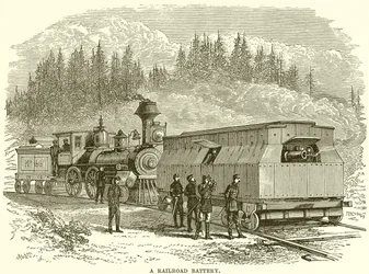 Eine Eisenbahnbatterie