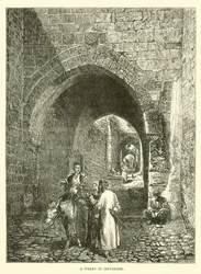 Eine Straße in Jerusalem