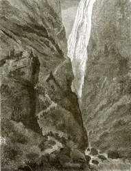 Steigung des Berges Surham