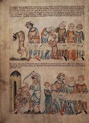 Salome tanzt vor Herodes und der Tod von Johannes dem Täufer, aus der 