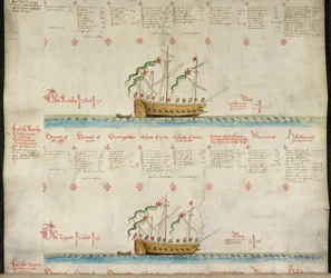 Die Galeasse The Antelop und The Tegar, aus 