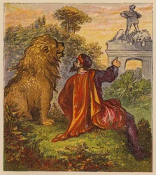 Äsops Fabeln: Der Mann und der Löwe