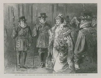Nach dem Empfang Ihrer Majestät