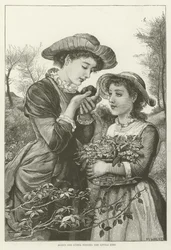 Agnes und Ethel finden den kleinen Vogel