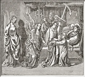 Alain Chartier getröstet von Hoffnung, 1878